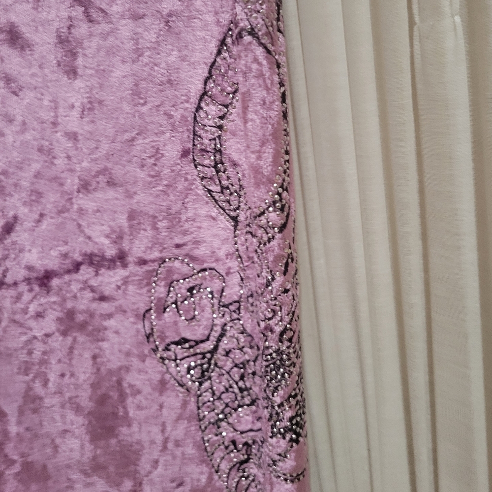 BCBGMAXAZRIA RHINESTONES  VELOUR  TRACK SUIT. - Picture 10 of 13